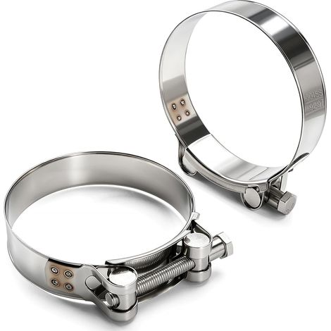 2 Pièces 92-97 mm Colliers de Serrage à Boulon en T en Acier Inoxydable 304, Collier de Serrage à Boulon Articulé, pour Tuyau D'eau (1/5)