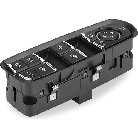 Interrupteur principal de lève-vitre avant gauche pour Porsche Cayman Panamera Macan 7PP959858R DML, commande électrique, pièce d'origine, côté conducteur (1/5)