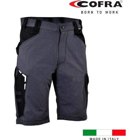 Bermuda Bortan Grigio Scuro Nero Cofra Taglia 48