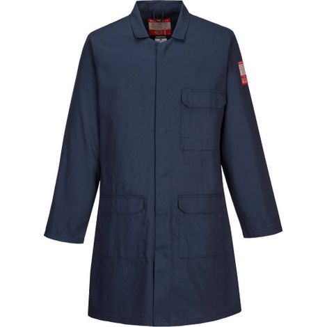 Bata Standard resistente a la llama azul marino FR34 L Azul Marino