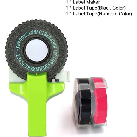 Mini fabricant d'étiquettes manuel Portable, bricolage, gaufrage 3D, imprimante, machine à écrire avec bandes en plastique PVC 9mm, Machine à lettrage (1/5)