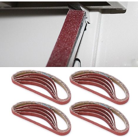 Tbest bande de papier de verre 330x10mm Outil de remplacement de bande Abrasive de ponçage de bande de papier de outillage 60 (1/5)