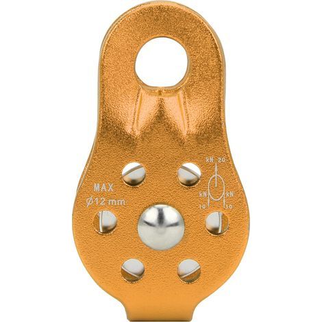 Poulie de secours en alliage d'aluminium pour équipement d'escalade et de sauvetage extérieur