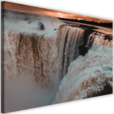 Tableau sur toile Chutes du Niagara au coucher du soleil Nature 60x40 (1/5)