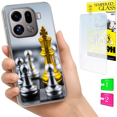Funda para Oppo Find X9 Pro con cubierta trasera y cristal 9H. (1/4)