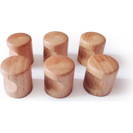 CCYKXA Schubladenknöpfe aus Holz – Küchenschrankgriff aus Holz – Schubladenknopf aus Holz – Möbelgriff aus Holz, Zubehör für Schranktüren, Schubladen, Schränke, Schuhkartons