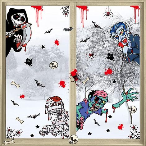 Halloween-Fensteraufkleber, Halloween-Fensterdekoration, Halloween S