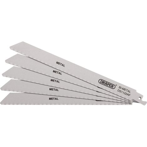 Bi-metal Reciprocating Saw Blades for Metal Cutting, 225mm, 24tpi (Pack of 5) (38593) (1/5)