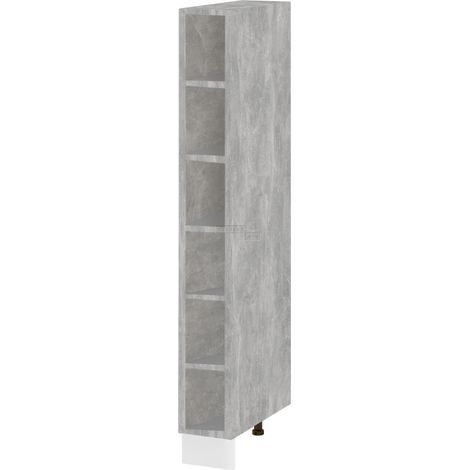Colonne de cuisine étagère ouverte Bellissi Beton Naturel L 20 cm (1/5)