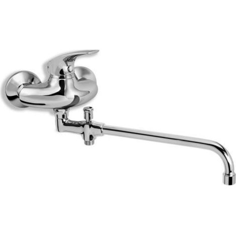 Novaservis Metalia 57 - Mezclador mural para bañera sin accesorios 100 mm, cromo 57037/1,0