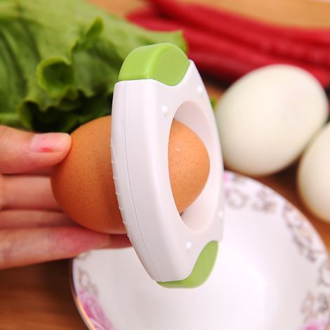 1PC vert Coupe-Oeuf Coque Coupe-Coquille D'œufs, Coupeur Oeuf Coque Ouvre Oeuf Dur, Ouvre De Coquille D'oeuf Coupe-œuf Toqueur Ouvre-Oeufs Fourniture De Cuisine-Muntra (1/2)