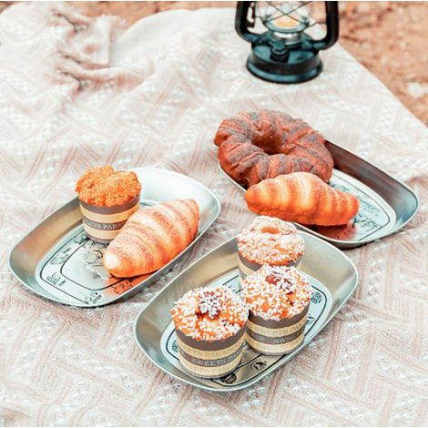 Assiette de camping, assiette de pique-nique multifonctionnelle, couverts européens, bol de pique-nique portable, motif récolte (1/5)