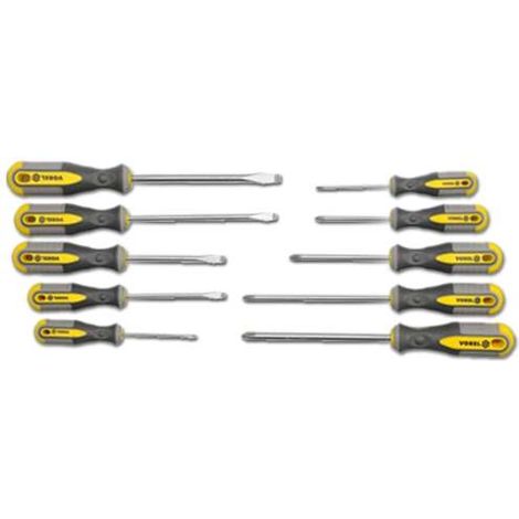 Schraubendreher Schlitz Schraubenzieher Kreuzschrauben Dreher-Set, Satz 10-Tlg (1/5)