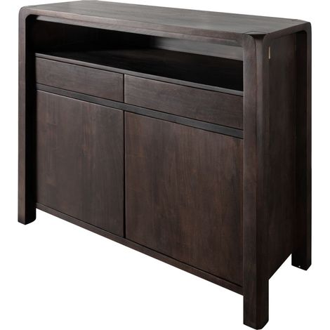Buffet 120x45 Acacia laqué Tabac BUENO 4005 (1/3)