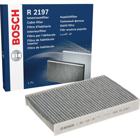 Bosch R2197 - Filtre d'habitacle anti-odeurs au charbon actif