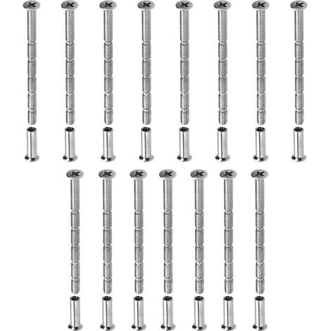 Türgriffschrauben – M4 x 60 mm – Edelstahl – mit M4 x 16 mm Hülsen – für Türen, Schubladen und Schränke – 15er-Packung (1/5)
