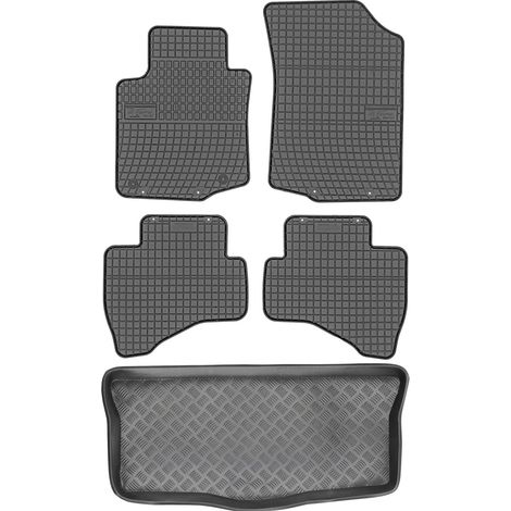 Toyota Aygo I Schrägheck (2005–2014) – SET: Gummifußmatten + Kofferraummatte
