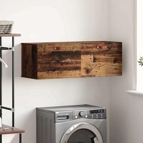 vidaXL  Wall-Mounted Cabinet  Wall-mounted Old Wood 100 x 36.5 x 35 cm