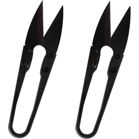 Deux Pièces Ciseaux Tailleur Multifonctionnels Forme U, Ciseaux à Tête Fil Ménage au Point Croix Haute Qualité, Petits Ciseaux Couture, Mini Ciseaux à Ressort, Très Appropriés Pour l'Art la Couture (1/5)