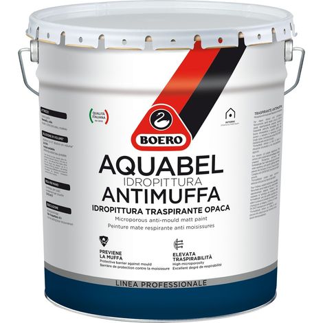 Boero Aquabel Idropittura Traspirante Antimuffa Lt.5
