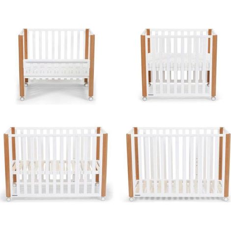 Kinderkraft KOYA 4-en-1 berceau multifonctionnel blanc (1/3)