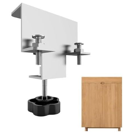 Loquet de porte d'armoire, fixation meubles – multifonction pour bois, meubles, étagères, placards, placards Blanc - (1/5)