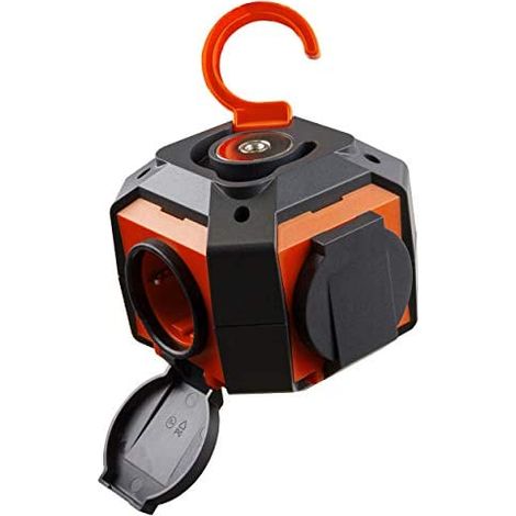 Globo de la tira IP44 4x gris-naranja con interruptor de 2m (1/5)