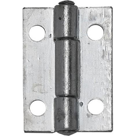 24PZ CERNIERA STRETTA PERNO FISSO IN ACCIAIO ZINCATO mm. 70x38