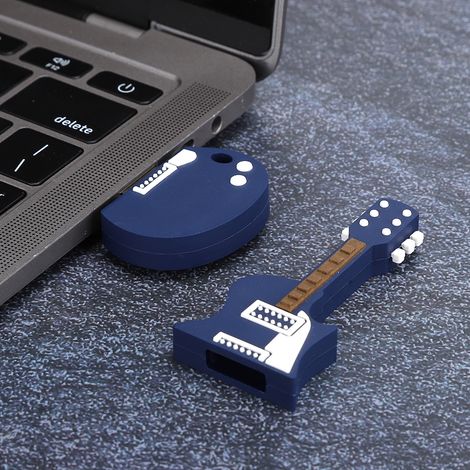 Clé USB Guitare 64 Go - Compatible PC, Mac, Linux - Mémoire Portable PVC