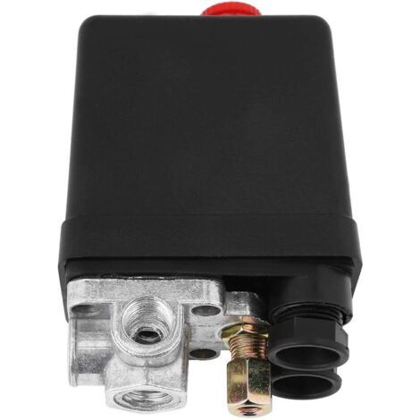 240V16A 4 ports 90PSI -120PSI compresseur d'air pressostat soupape de commande pièces de rechange (1/4)