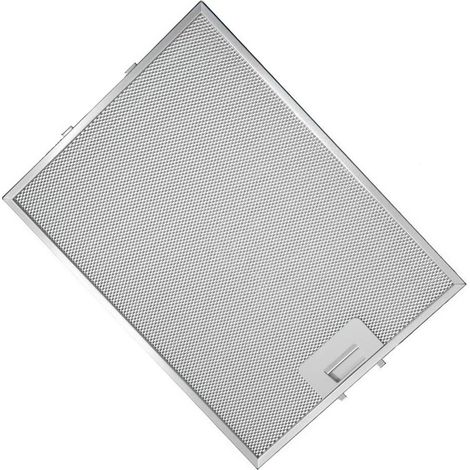 Filtre à graisse en métal 380x282mm d'origine Bauknecht 480122102174 (1/2)