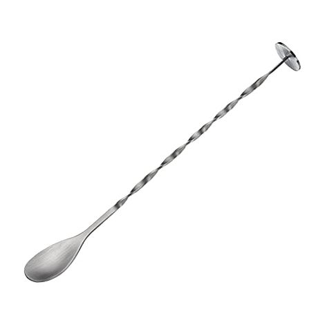 Cucchiaio da cocktail Cilio con pestello, ritorto, in acciaio inox, 25 cm (1/3)