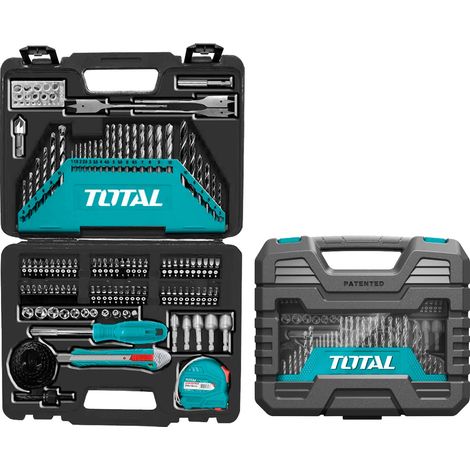 TOTAL Coffret pour forêts THKTAC011182 118 Pièces HSS