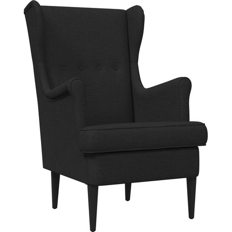 Armchair Black Fabric vidaXL