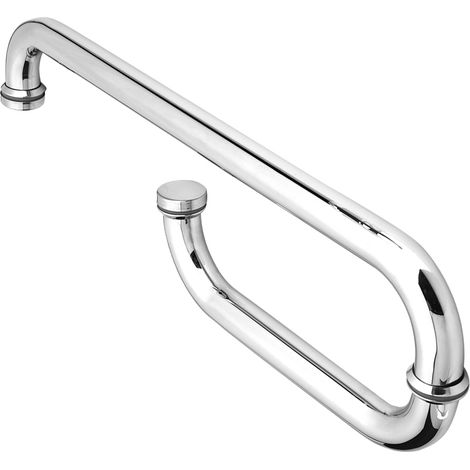 Poignée de porte de douche en acier inoxydable, poignée pour porte en verre de salle de bain, accessoire de cabine de douche (1/4)