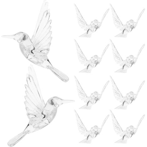 20 Stück einzigartige Acryl Hängeornamente mit Kolibri