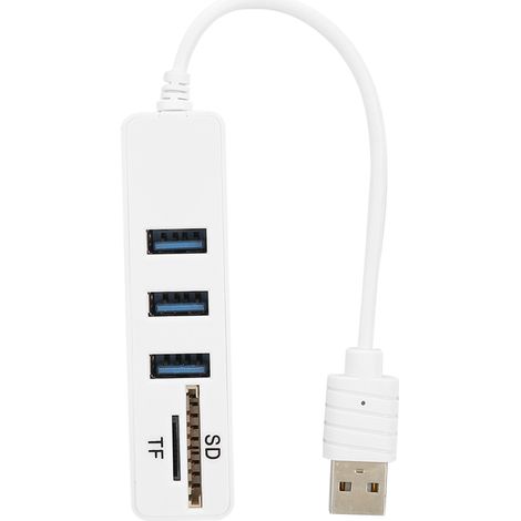 Hub USB 3.0, lecteur de cartes mémoire/petites cartes mémoire, ordinateur combiné USB haute vitesse (1/5)