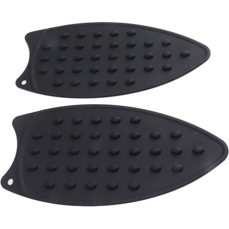 Tapis de repassage en silicone noir, résistant aux chocs et à la chaleur, pour planches à repasser. (1/5)