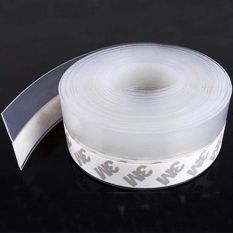 Striscia sigillante in silicone per porte e finestre, 45 mm x 3 m, trasparente (1/5)