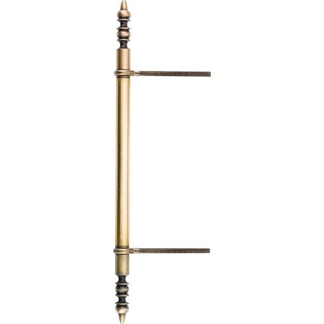Fiches à lacets dégondables – Acier vieux bronze – Hauteur 360 mm – Gond de porte pour bois dur – Bros
