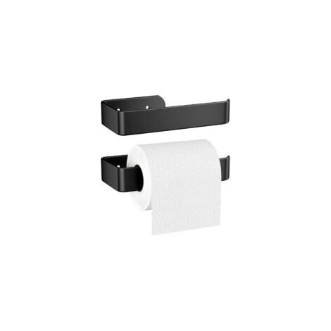 Toilettenpapierhalter, 16 cm, aus matter Aluminiumlegierung, Wandhalterung mit vorgebohrten Löchern und Schrauben, inklusive Halterung - Crezuo (1/4)