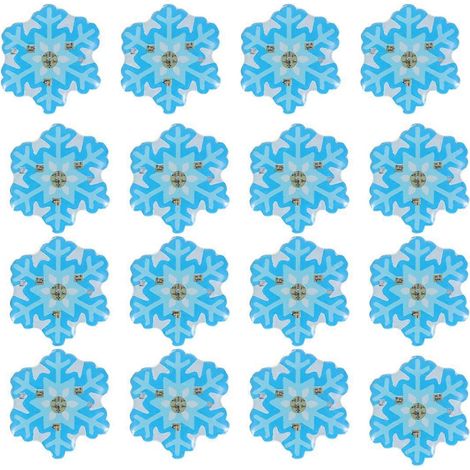 Lot de 25 broches de Noël à paillettes, badges lumineux LED en forme de flocon de neige, émail lumineux, pour femmes et filles, à accrocher à un t-shirt ou un sac à dos. Bijoux cadeaux.-M