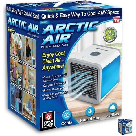 Refroidisseur d'air personnel Arctic Air compact et puissant, humidifie et purifie l'air (1/3)