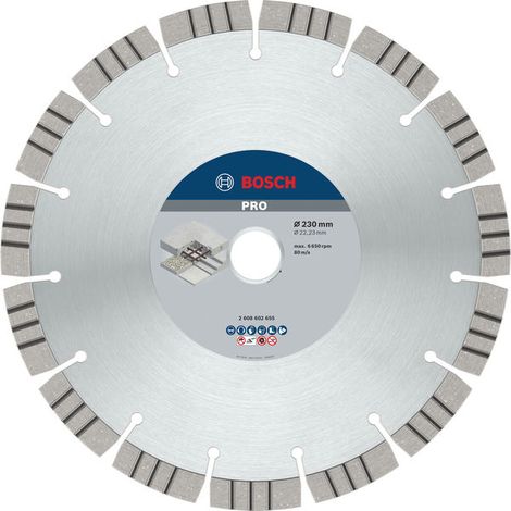 Disco diamantato PRO per taglio cemento, 230 x 22,23 mm