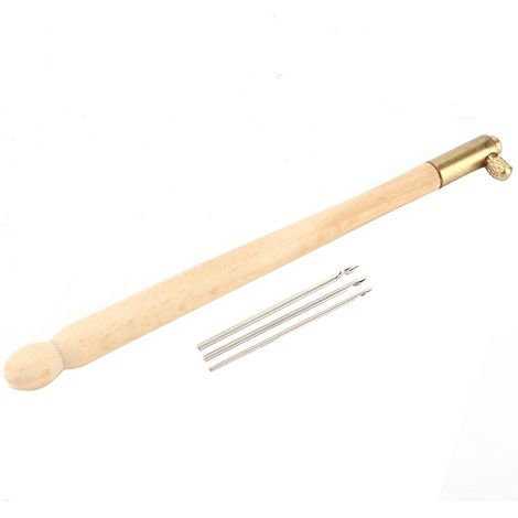 Kit Crochet Tambour Ergonomique, Manche Antidérapant, Usage Facile pour Broderie Française, avec 3 Aiguilles, Idéal Couture DIY (1/5)
