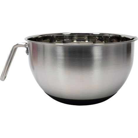 Bol en satin avec tasse à mesurer MICHA STALOWA 24 cm, avec poignée et fond en silicone