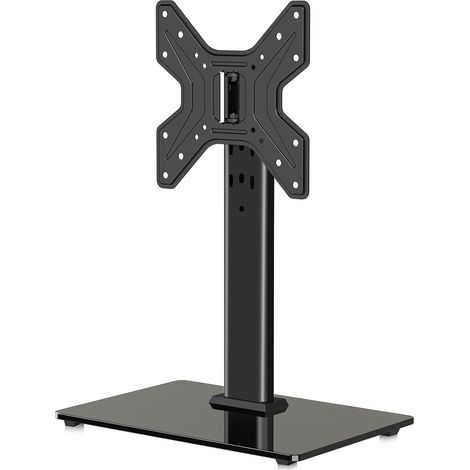 Support TV Moniteur Support de bureau pour écran de 17-43 pouces, Support de table universel pivotant réglable en hauteur (665–977 mm), capacité de charge 45 kg, max. VESA 200 x 200, pas de (1/5)