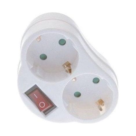 Presa elettrica Bosch KF ZB 01 02 bianco doppio con interruttore