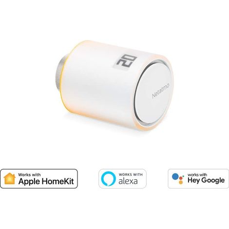 Netatmo Tête thermostatique blanche intelligente 80x58 mm (1/5)