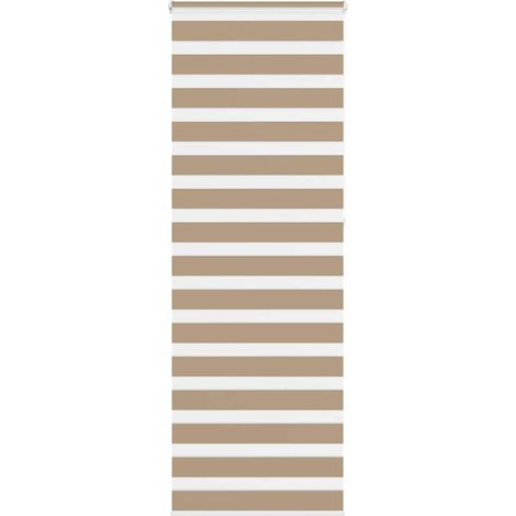 Doppelrollo Sandbraun 80x230 cm Stoffbreite 75,9 cm Polyester